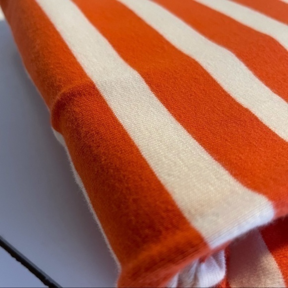 Anthropologie Meave Orange Striped Button Side Top - Picture 15 of 15